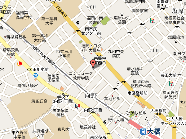ペペチーノ大橋店の地図